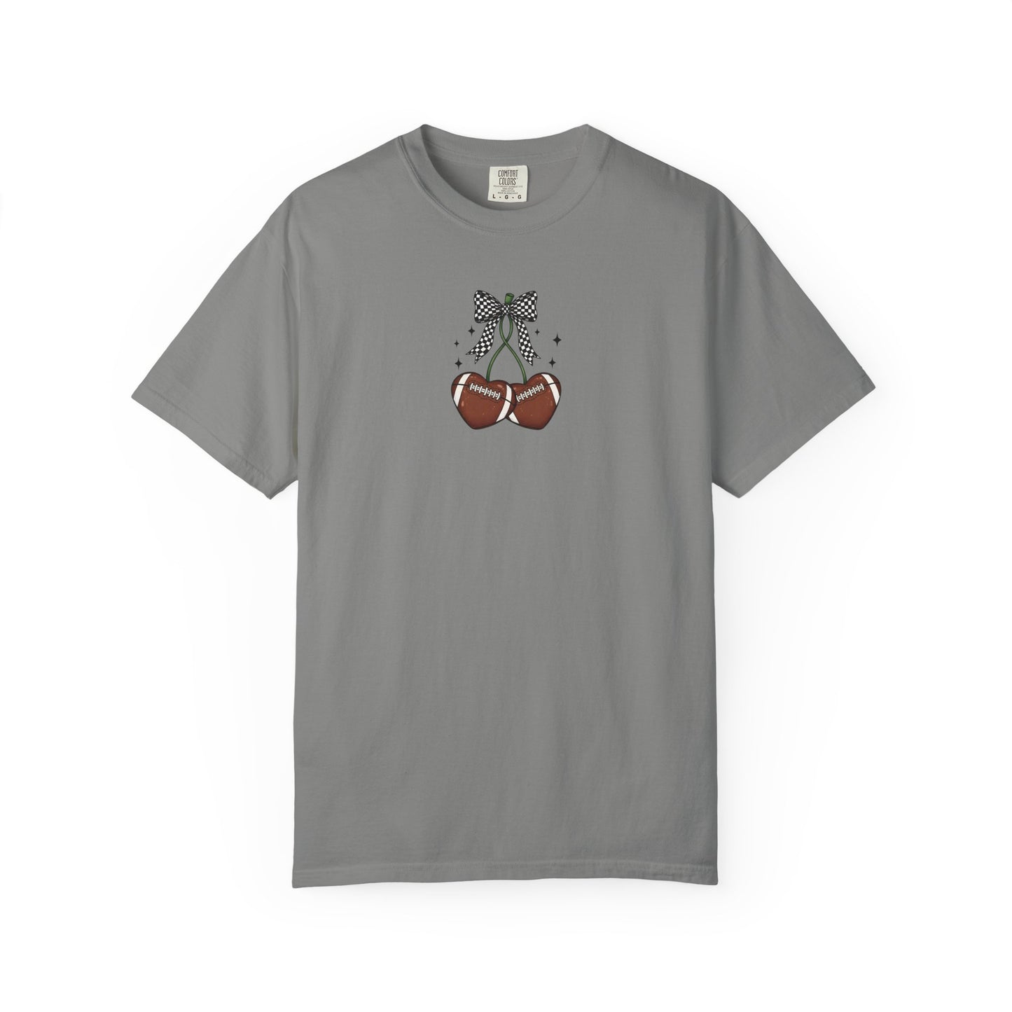 SORRY CAN'T FOOTBALL CHERRIES - SHIRT FRONT/BACK