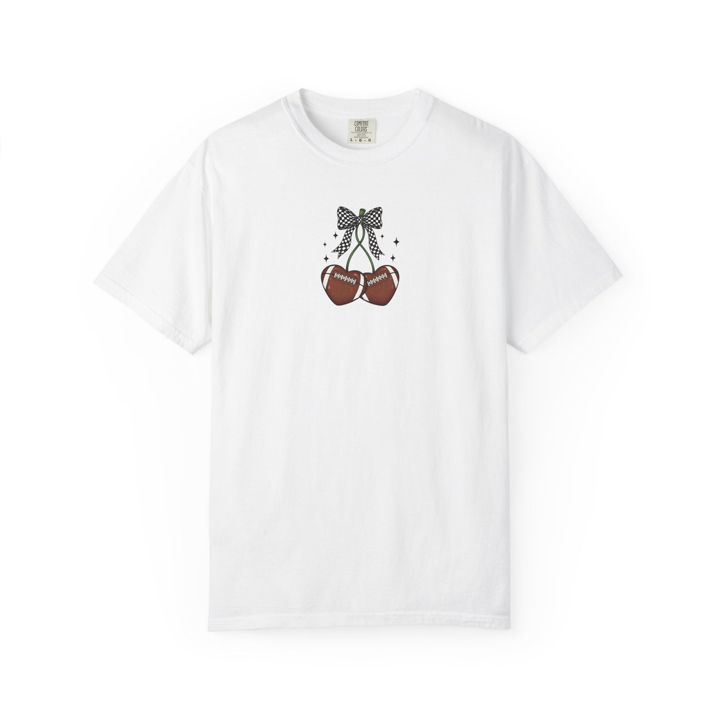 SORRY CAN'T FOOTBALL CHERRIES - SHIRT FRONT/BACK