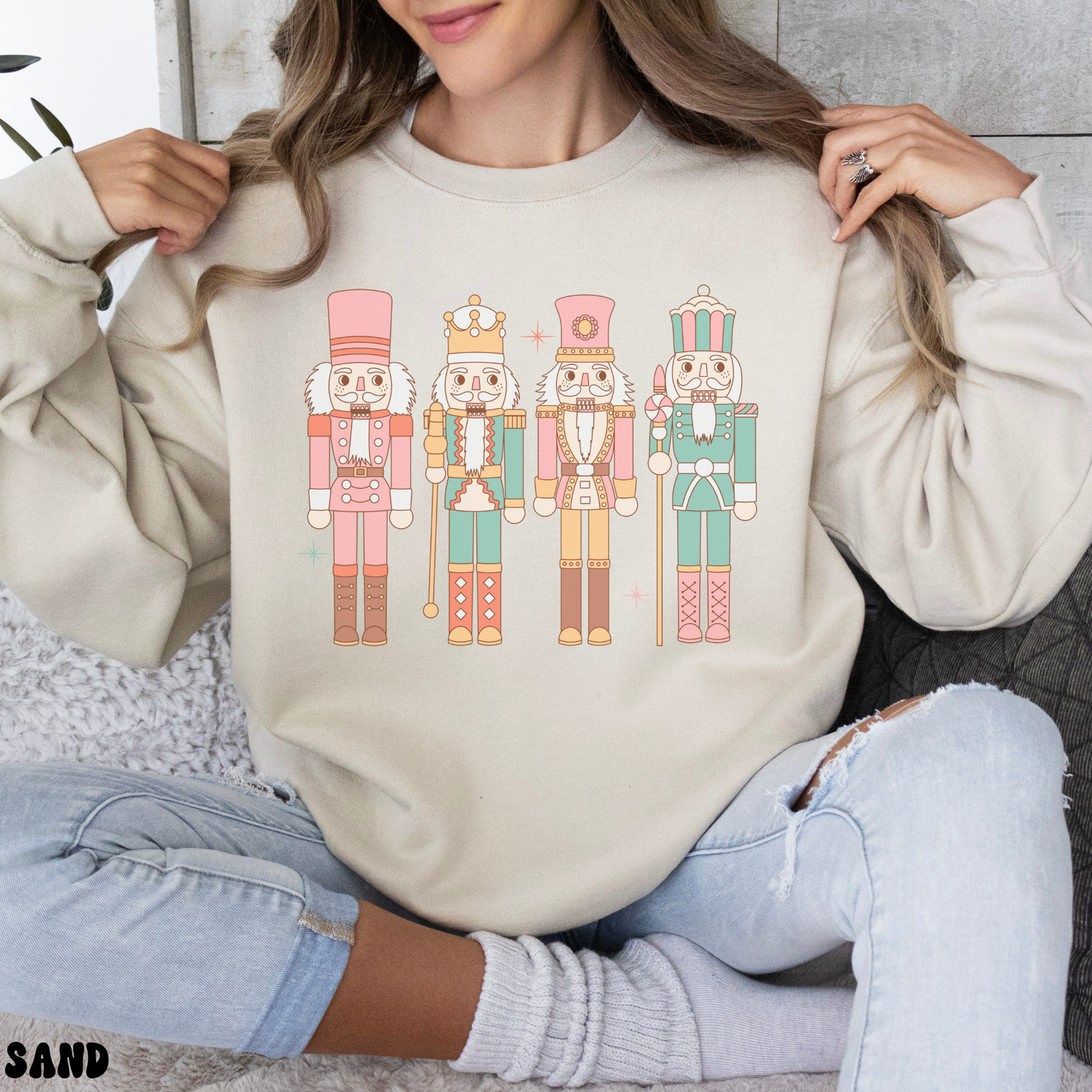 PASTEL NUTCRACKERS SWEATSHIRT