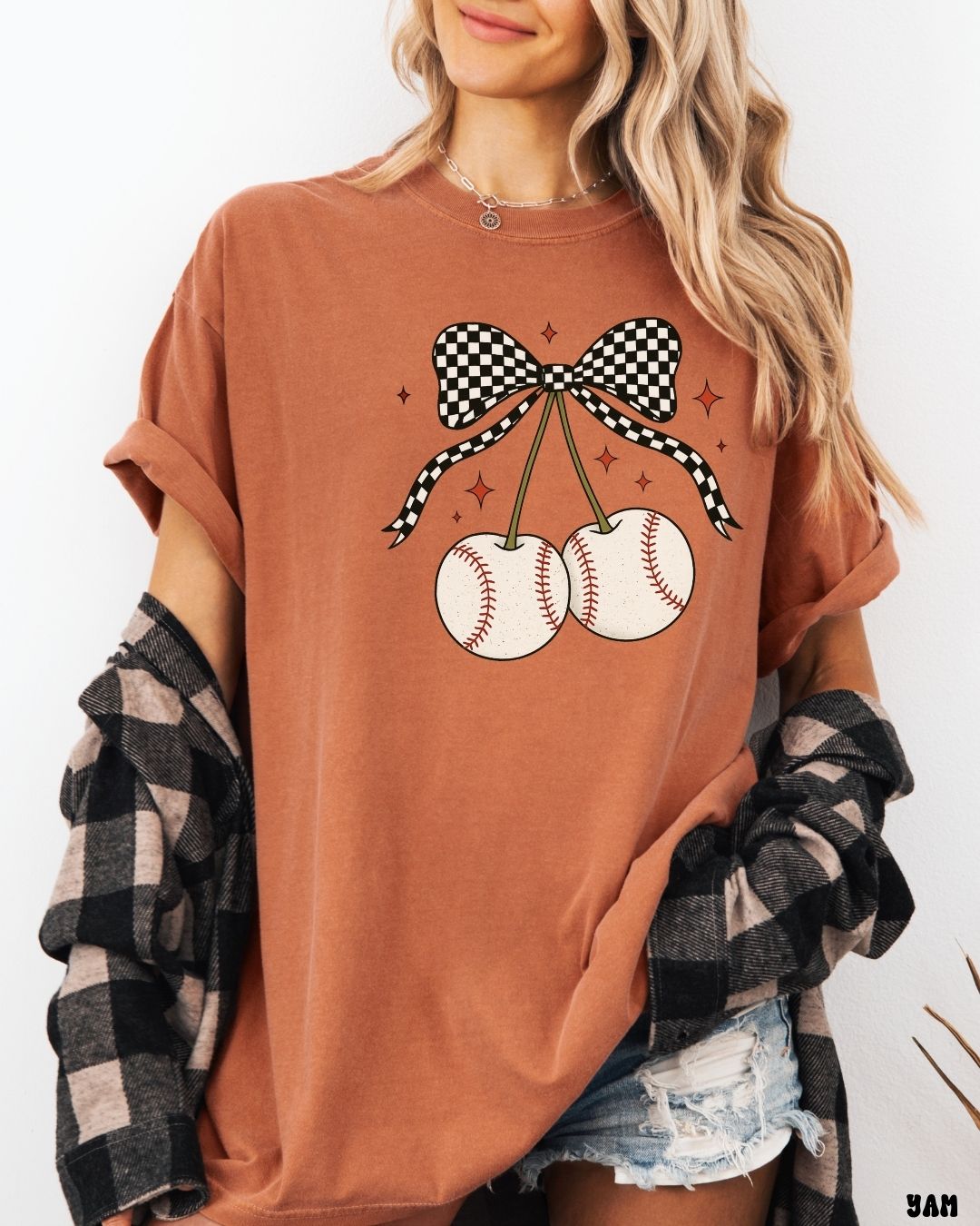 BASEBALL CHERRIES SHIRT