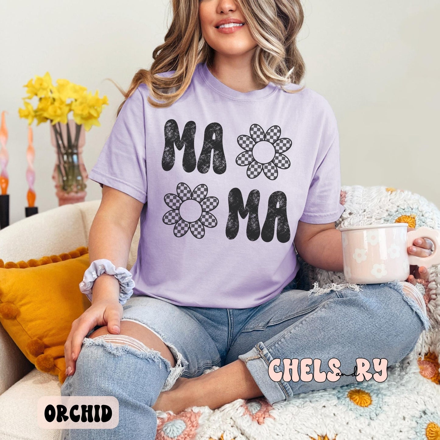 MAMA RETRO DAISY SHIRT