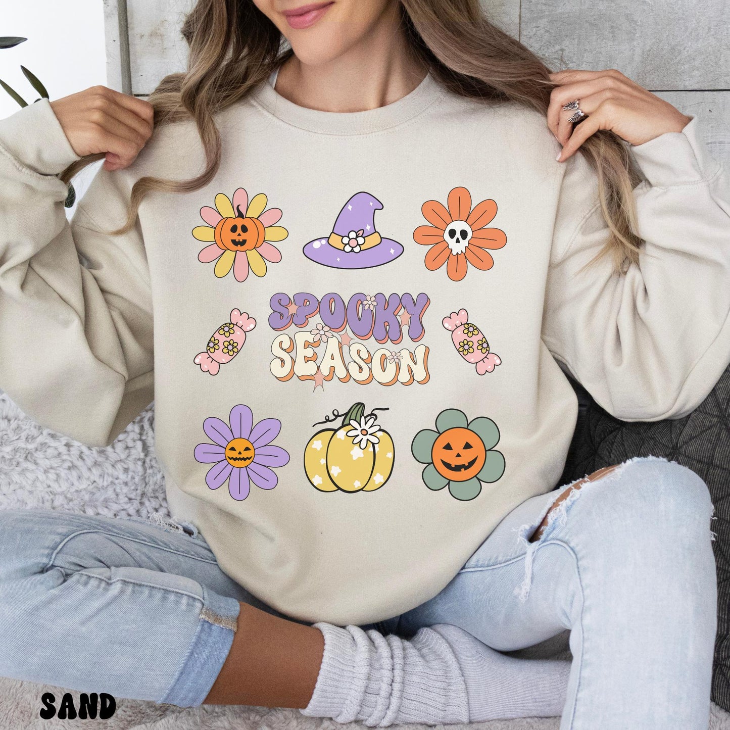 RETRO SPOOKY SEASON SWEATSHIRT