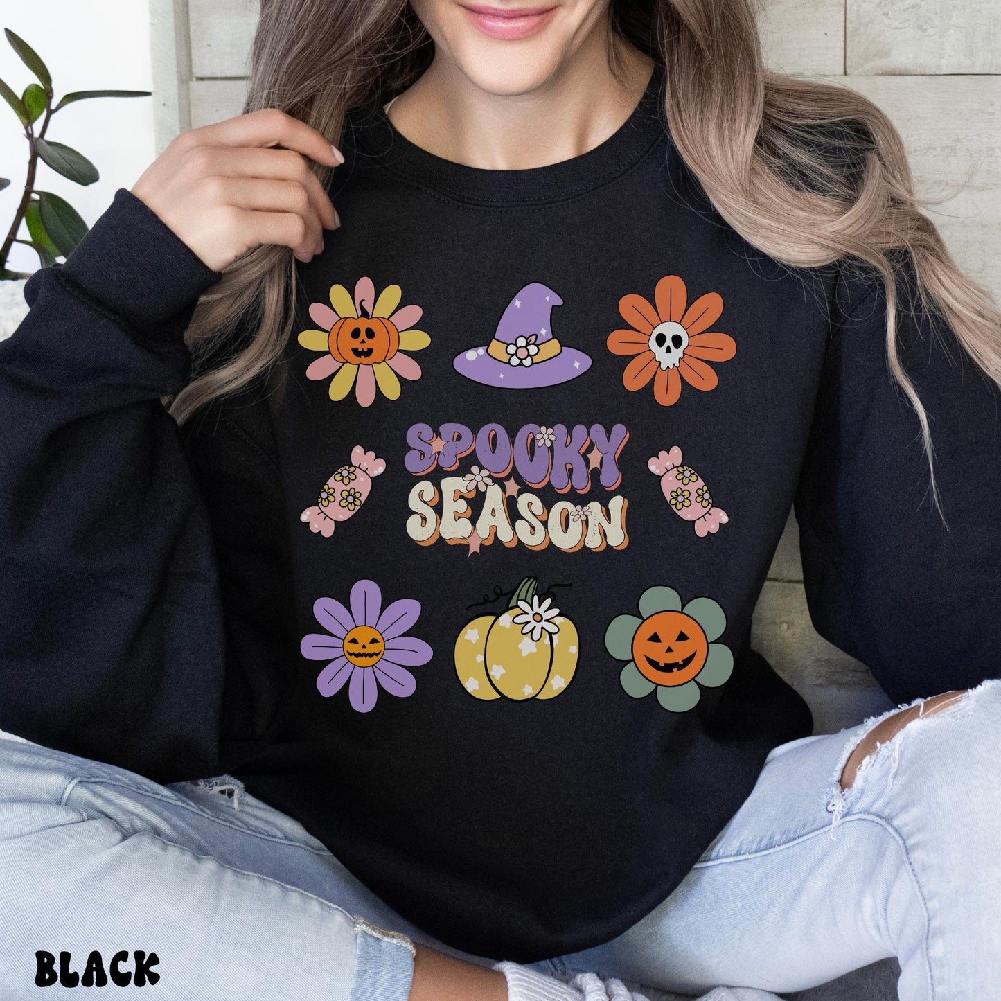 RETRO SPOOKY SEASON SWEATSHIRT