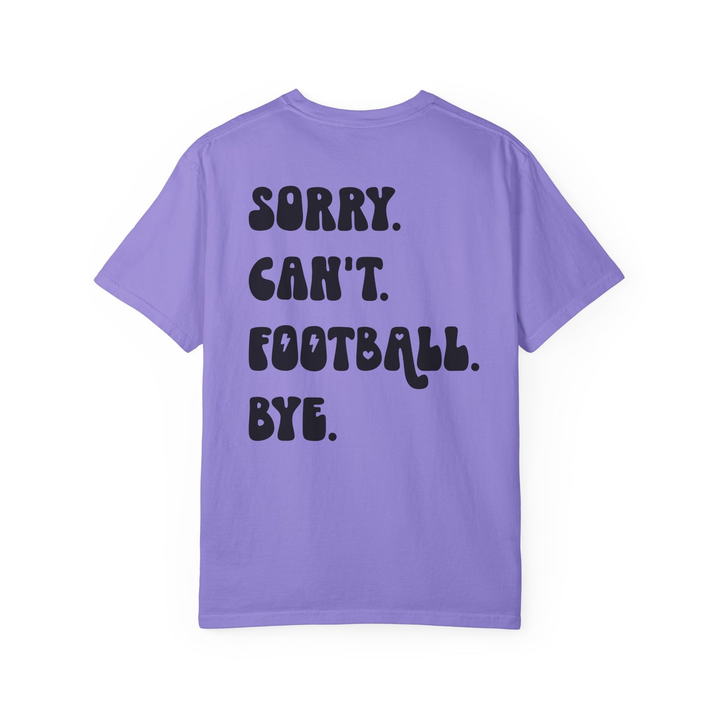 SORRY CAN'T FOOTBALL CHERRIES - SHIRT FRONT/BACK
