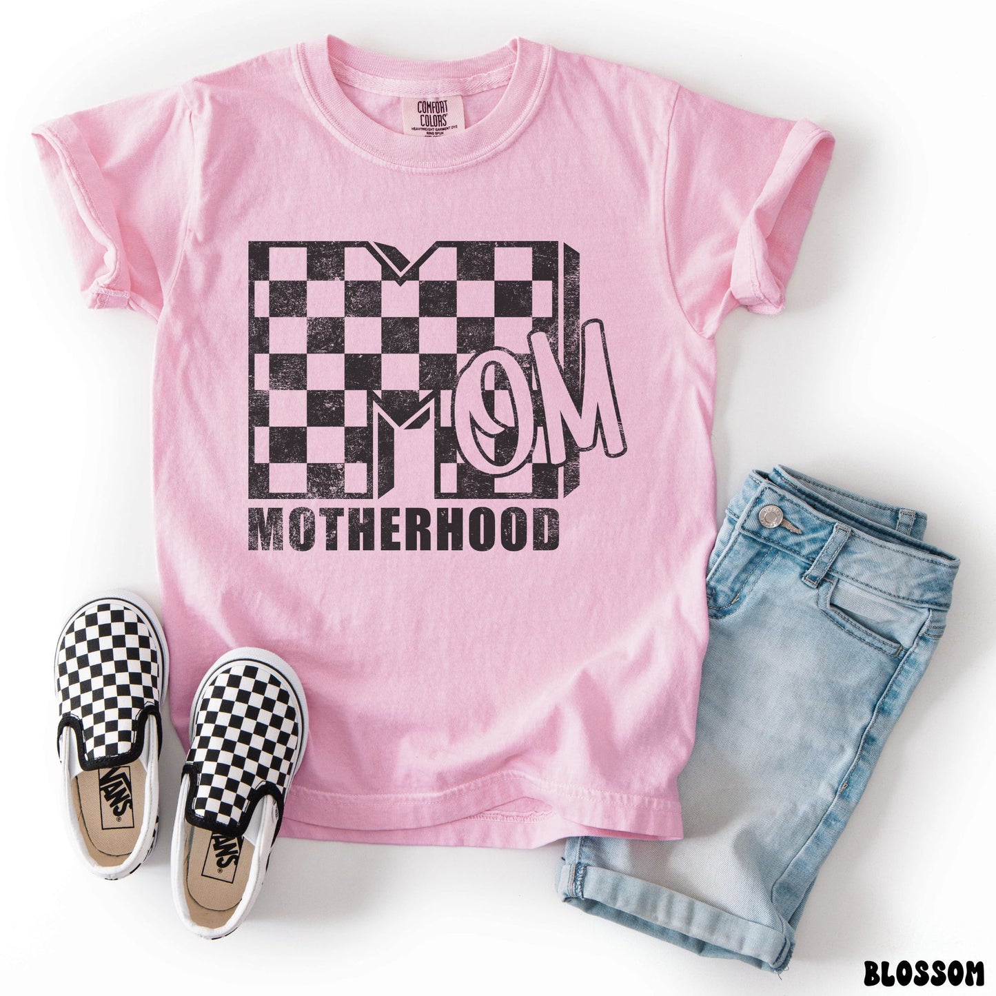 CHECKERED MOTHERHOOD SHIRT