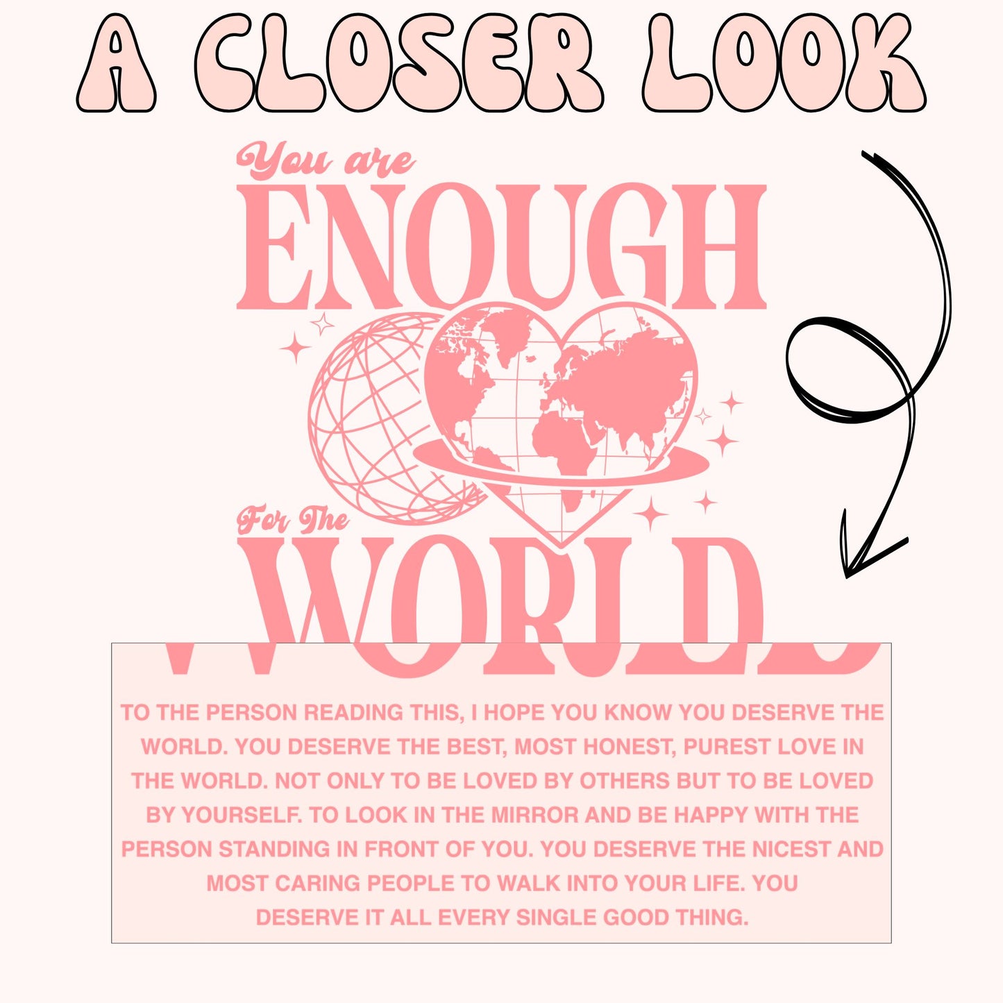 ENOUGH FOR THE WORLD SHIRT *BACK DESIGN*