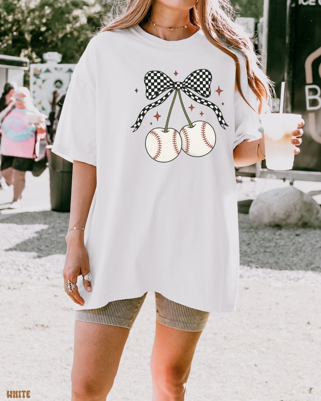 BASEBALL CHERRIES SHIRT