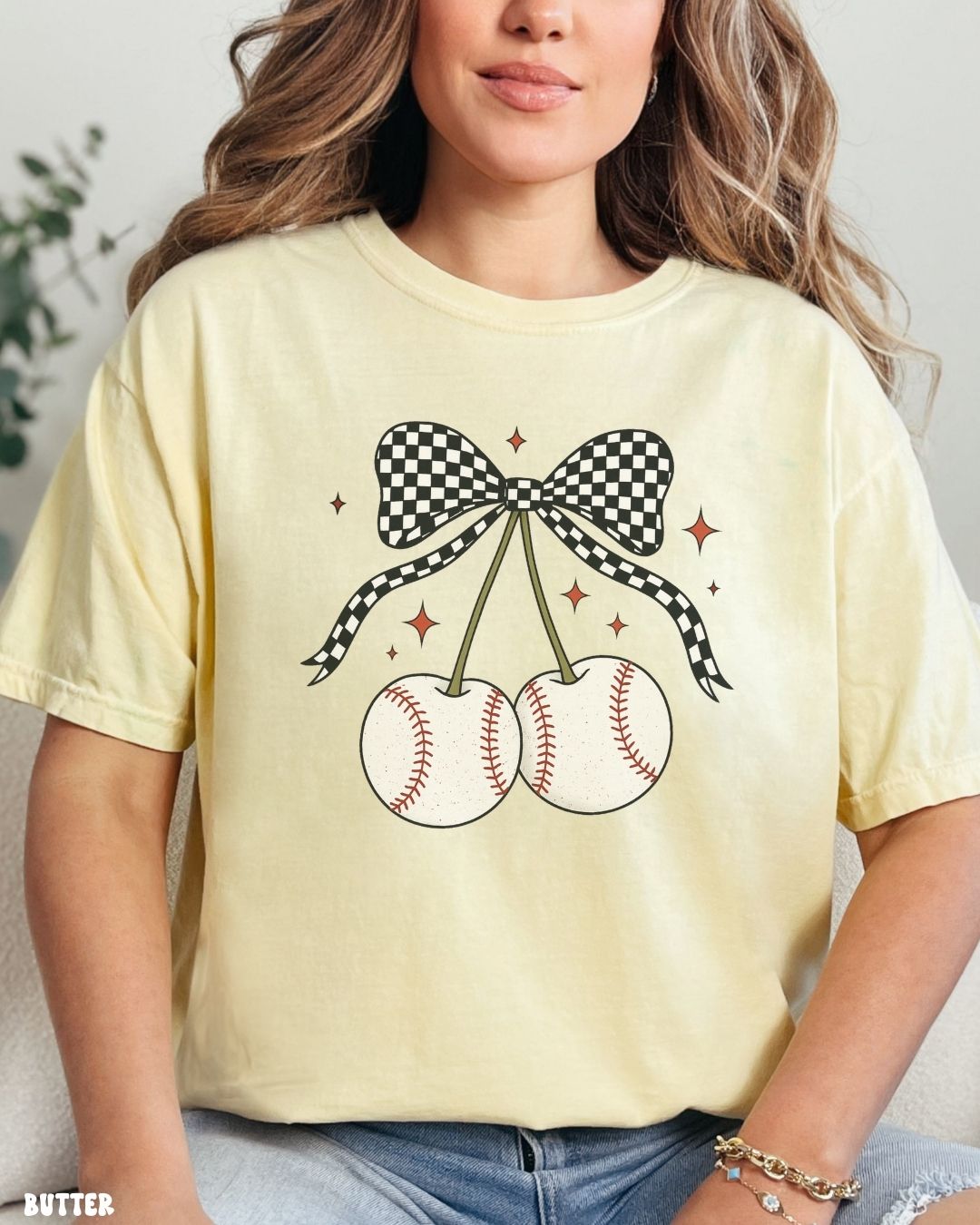 BASEBALL CHERRIES SHIRT