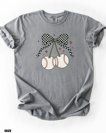 BASEBALL CHERRIES SHIRT