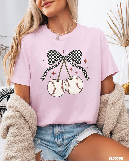 BASEBALL CHERRIES SHIRT