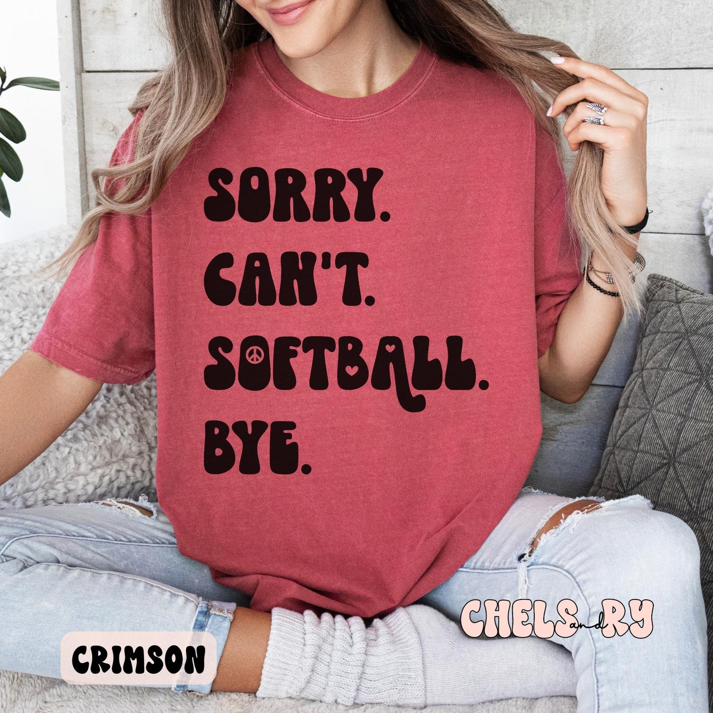 SORRY CAN'T SOFTBALL BYE SHIRT
