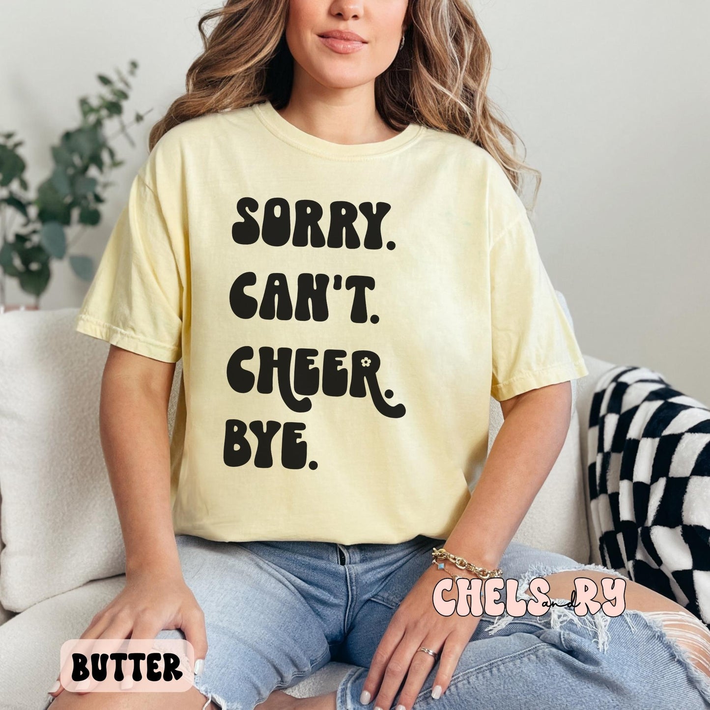SORRY. CAN'T. CHEER. SHIRT