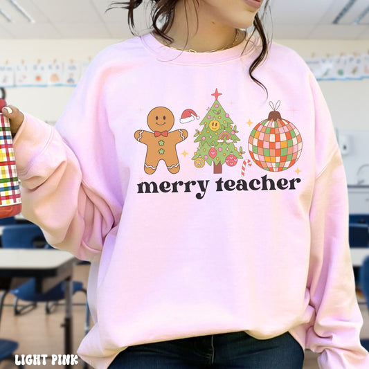 MERRY TEACHER SWEATSHIRT