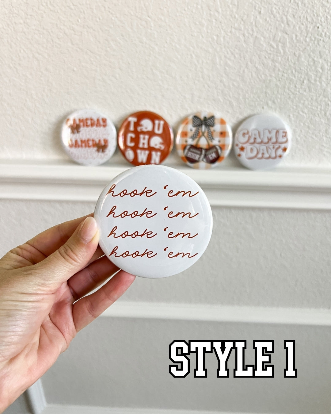 TEXAS GAME DAY BUTTONS