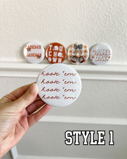 TEXAS GAME DAY BUTTONS