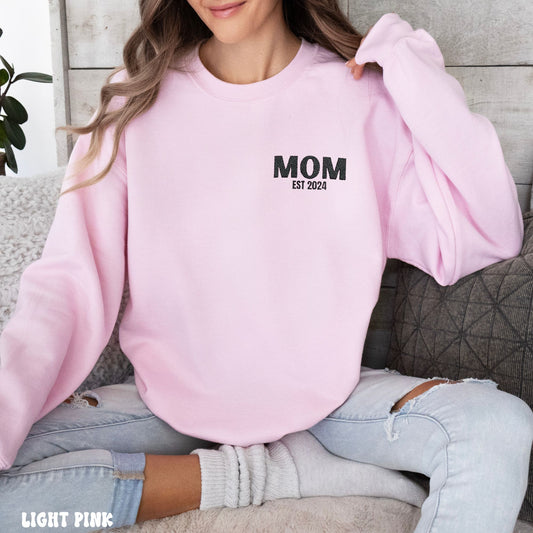 EMBROIDERED MOM SWEATSHIRT *PERSONALIZED*