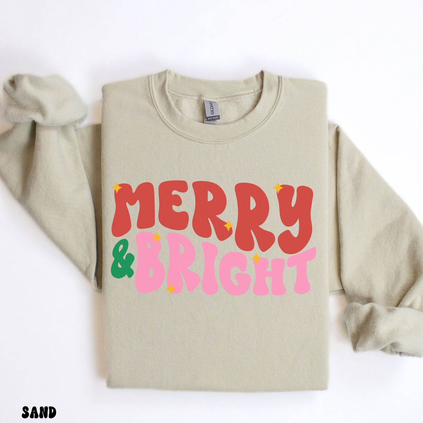 MERRY & BRIGHT SWEATSHIRT *6 COLOR OPTIONS*