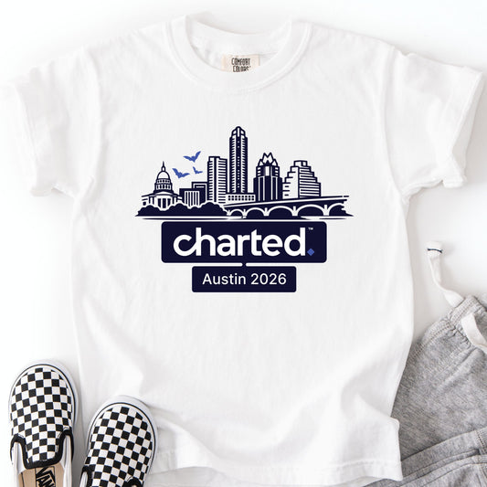 Charted CC White Tee