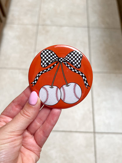 BASEBALL CHERRY BUTTON