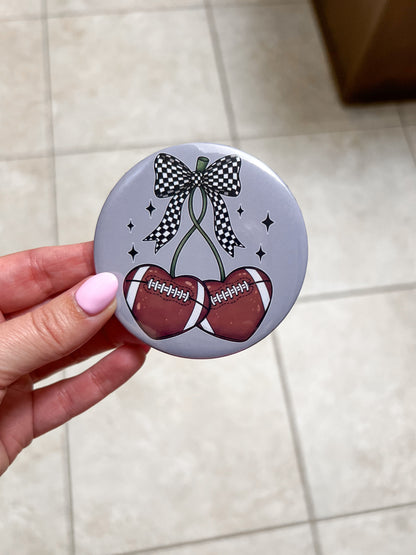 FOOTBALL CHERRY BUTTON