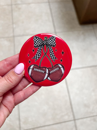 FOOTBALL CHERRY BUTTON