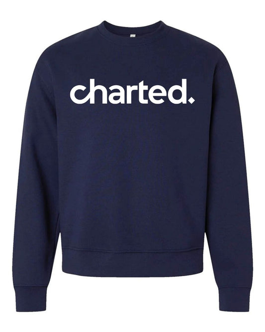 Custom Charted Navy Bella Canvas Sweatshirt